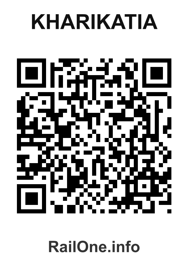 RailOne QR Code for Kharikatia station