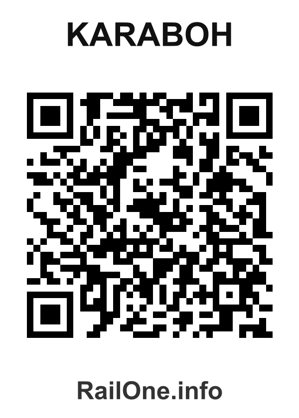 RailOne QR Code for Karaboh station