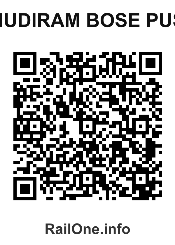 RailOne QR Code for Khudiram Bose Pusa station