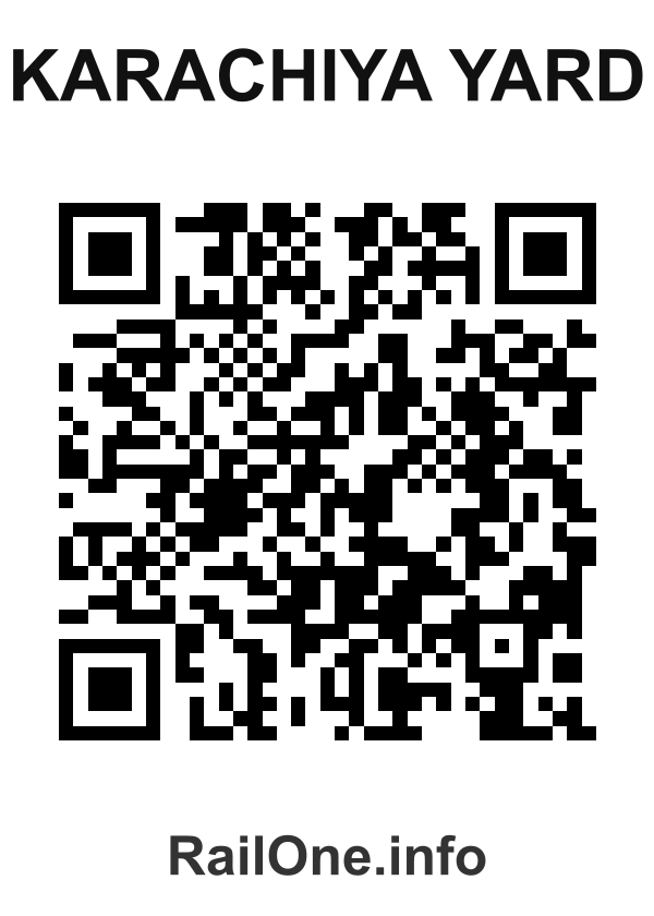 RailOne QR Code for Karachiya Yard station
