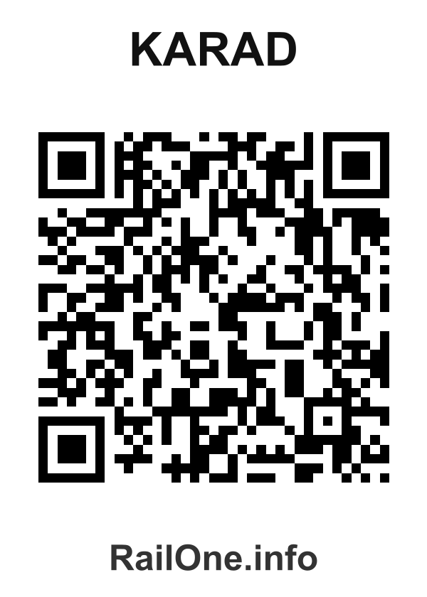 RailOne QR Code for Karad station