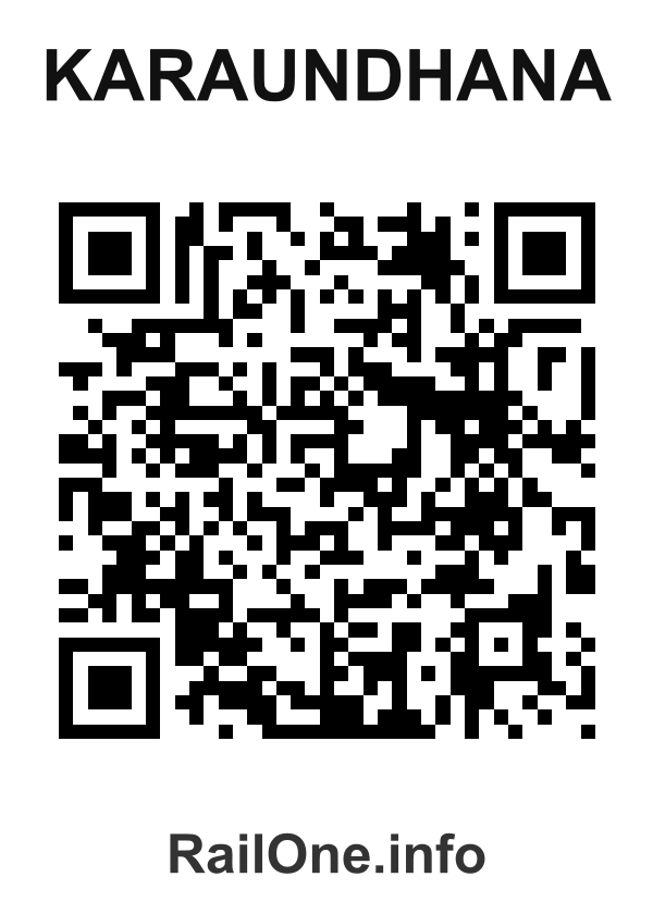 RailOne QR Code for Karaundhana station