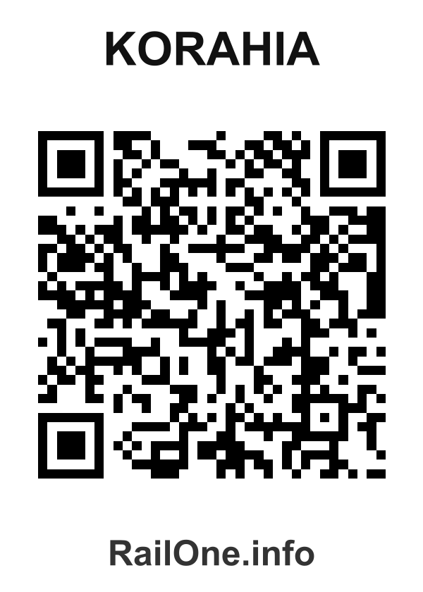 RailOne QR Code for Korahia station