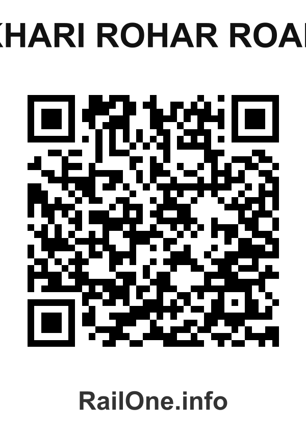 RailOne QR Code for Khari Rohar Road station