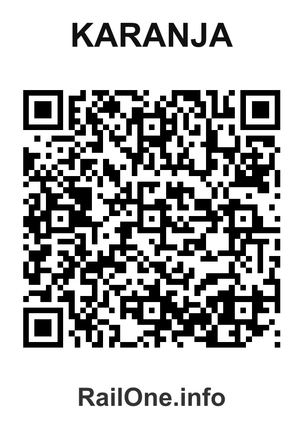 RailOne QR Code for Karanja station