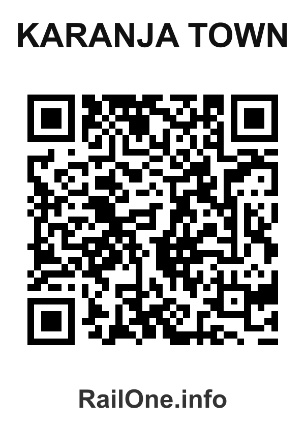 RailOne QR Code for Karanja Town station