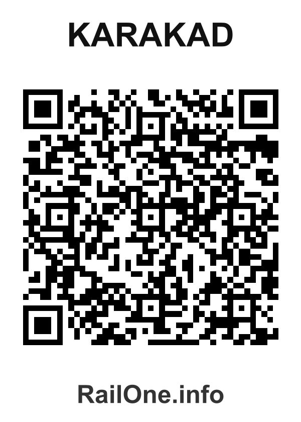 RailOne QR Code for Karakad station