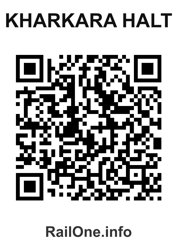RailOne QR Code for Kharkara Halt station