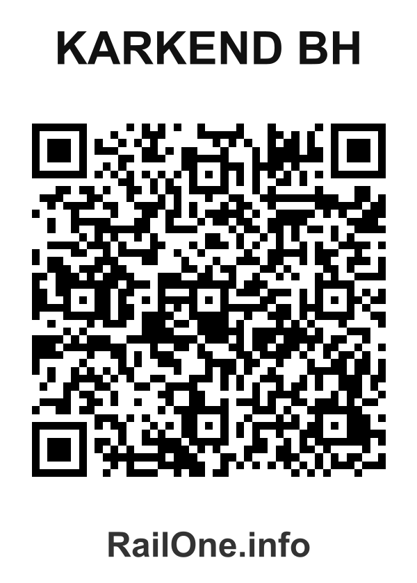 RailOne QR Code for Karkend Bh station