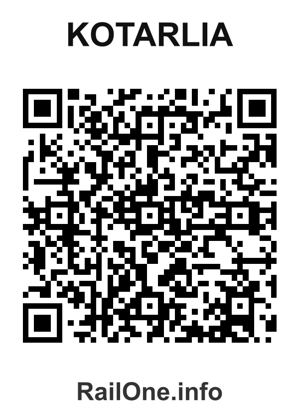 RailOne QR Code for Kotarlia station