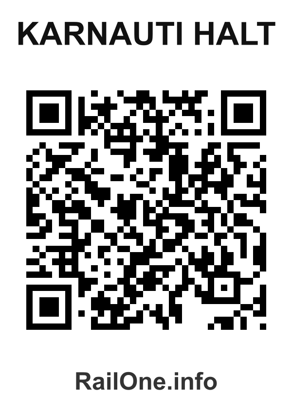 RailOne QR Code for Karnauti Halt station