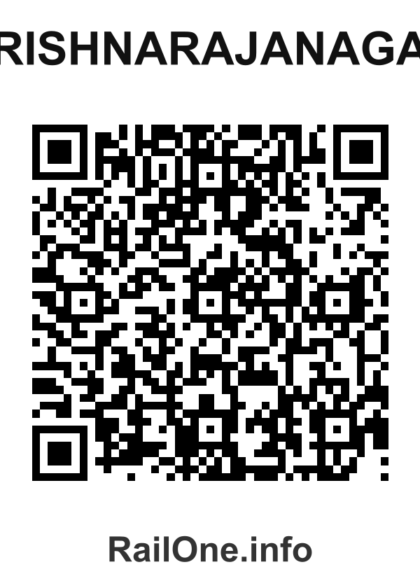 RailOne QR Code for Krishnarajanagar station