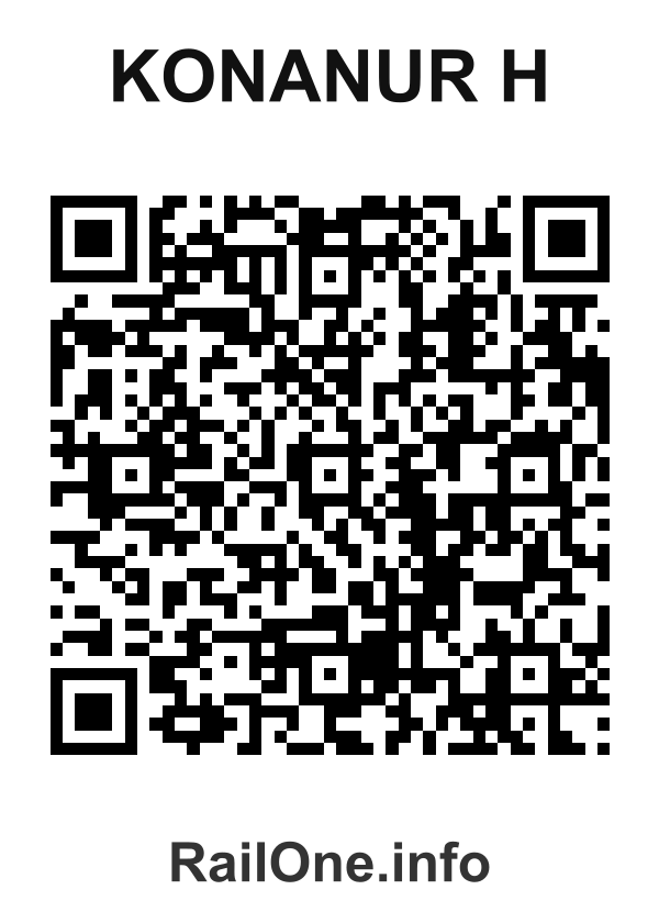 RailOne QR Code for Konanur H station