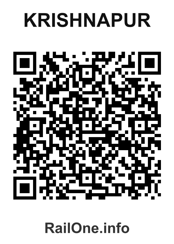 RailOne QR Code for Krishnapur station