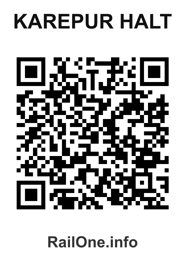 RailOne QR Code for Karepur Halt station