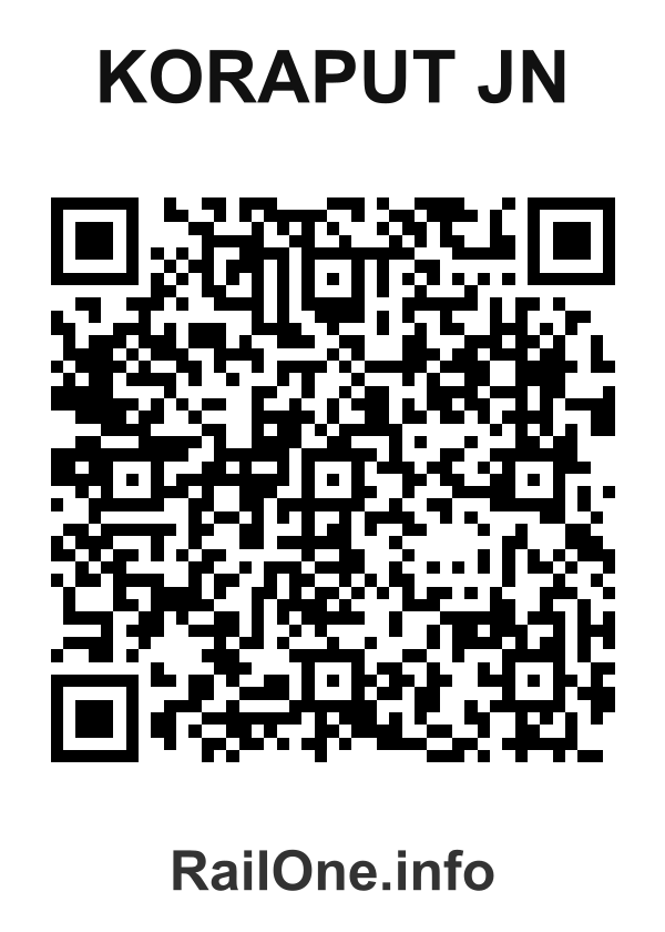 RailOne QR Code for Koraput Jn station