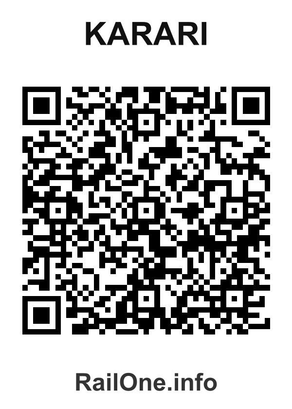 RailOne QR Code for Karari station
