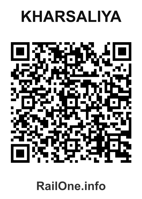 RailOne QR Code for Kharsaliya station
