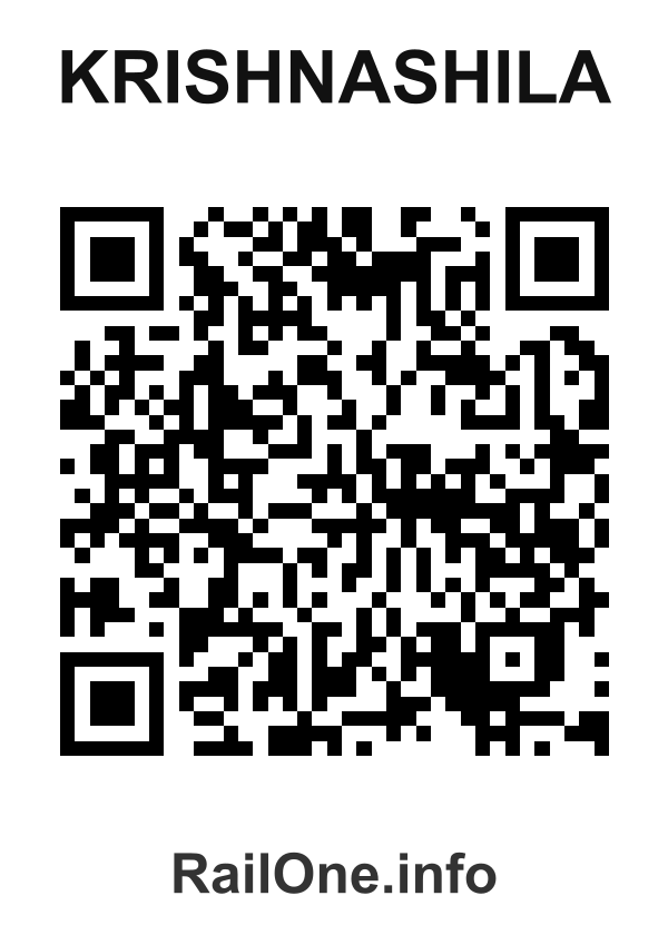 RailOne QR Code for Krishnashila station