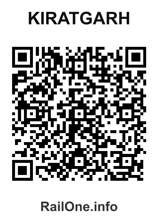 RailOne QR Code for Kiratgarh station