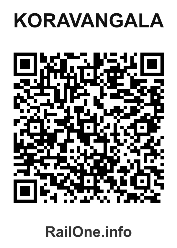 RailOne QR Code for Koravangala station
