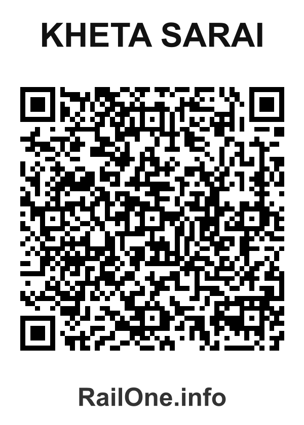 RailOne QR Code for Kheta Sarai station