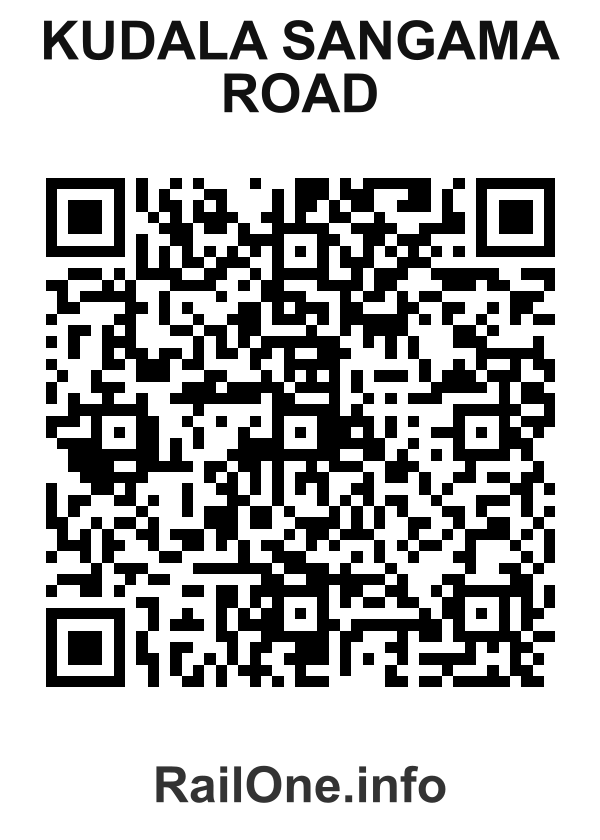 RailOne QR Code for Kudala Sangama Road station