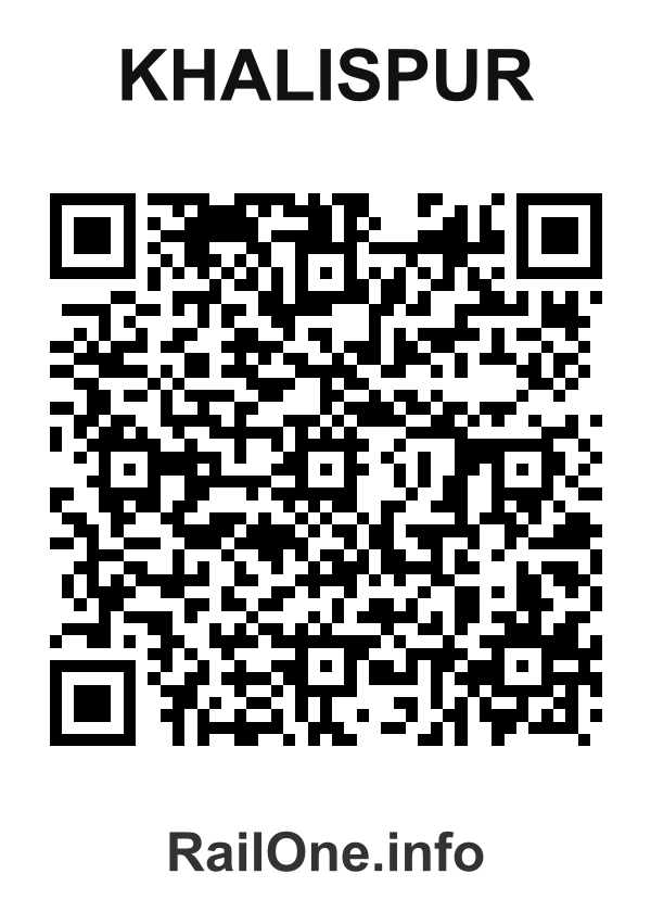 RailOne QR Code for Khalispur station