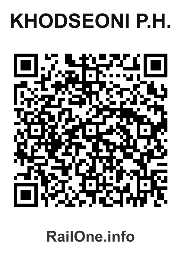 RailOne QR Code for Khodseoni P.h. station
