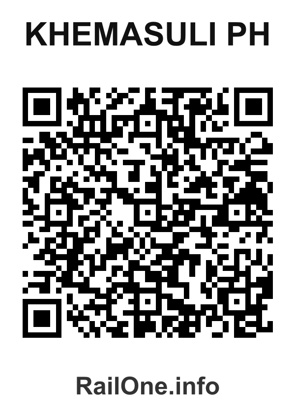 RailOne QR Code for Khemasuli Ph station