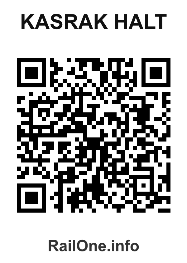 RailOne QR Code for Kasrak Halt station
