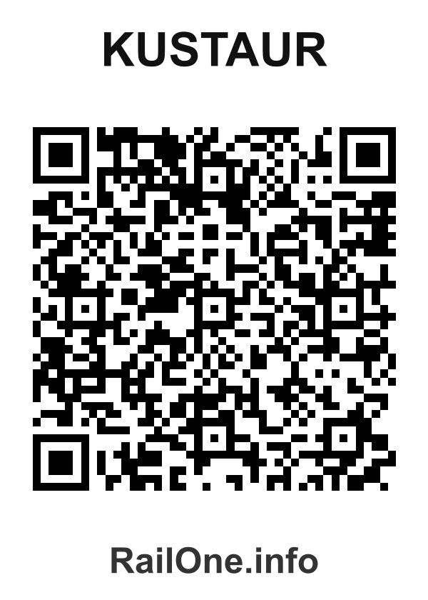 RailOne QR Code for Kustaur station