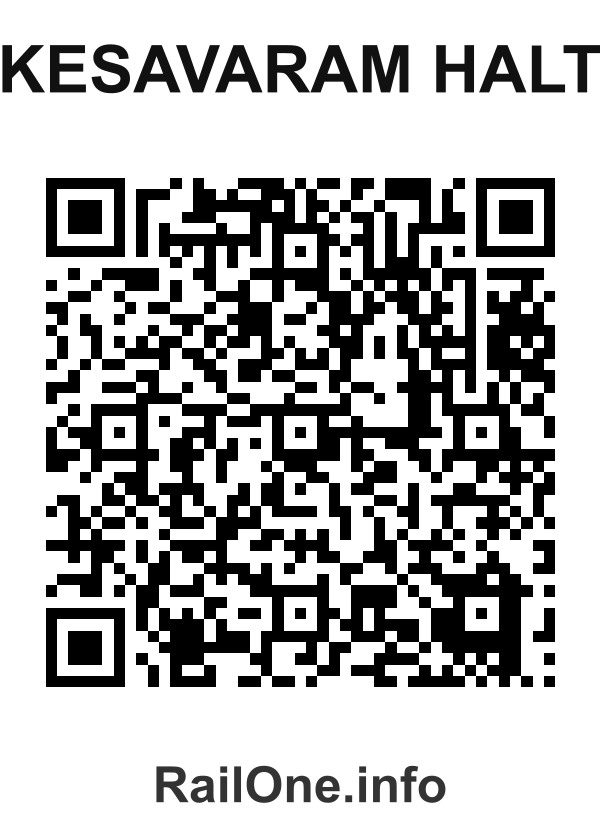 RailOne QR Code for Kesavaram Halt station