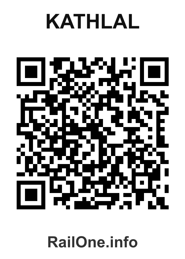 RailOne QR Code for Kathlal station