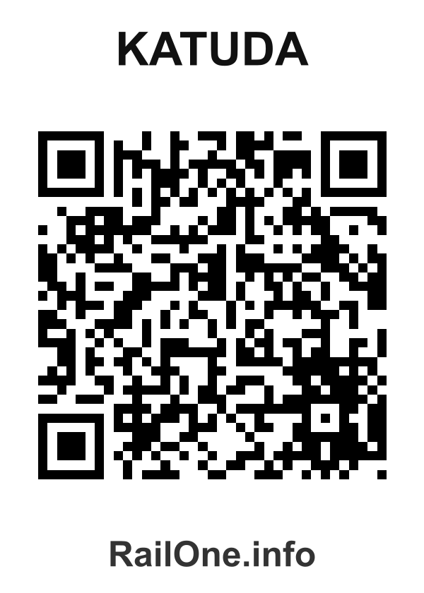 RailOne QR Code for Katuda station