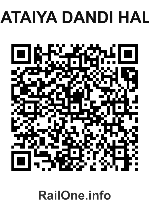 RailOne QR Code for Kataiya Dandi Halt station