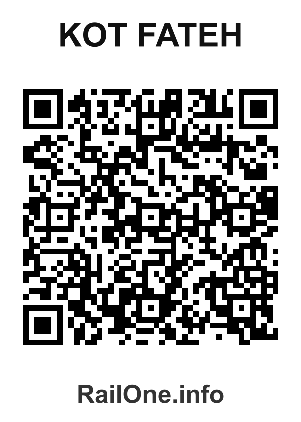 RailOne QR Code for Kot Fateh station
