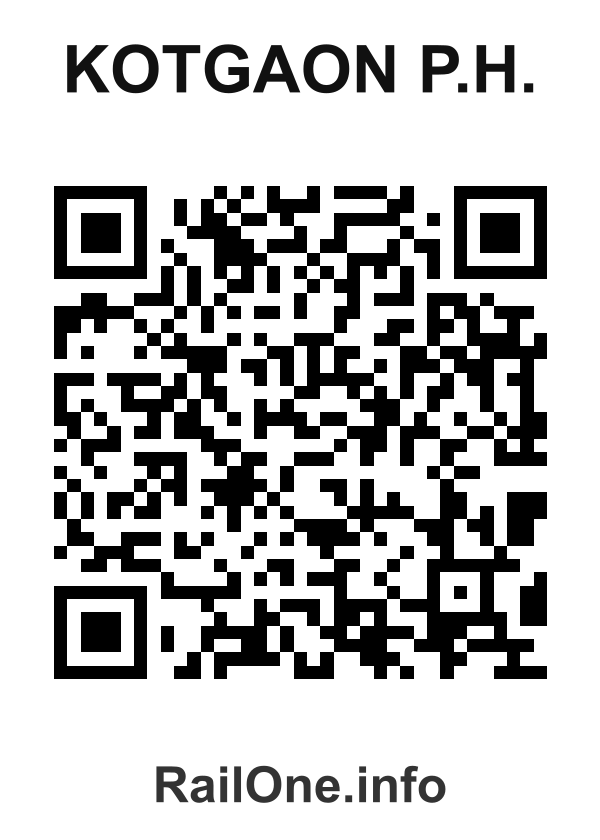 RailOne QR Code for Kotgaon P.h. station