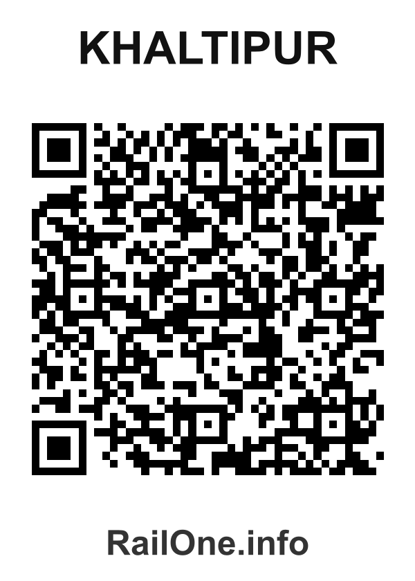 RailOne QR Code for Khaltipur station
