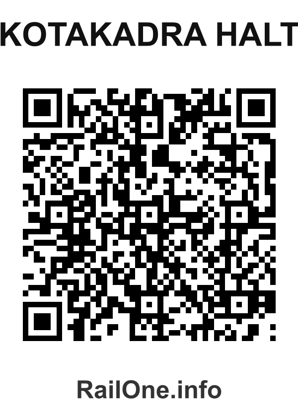 RailOne QR Code for Kotakadra Halt station