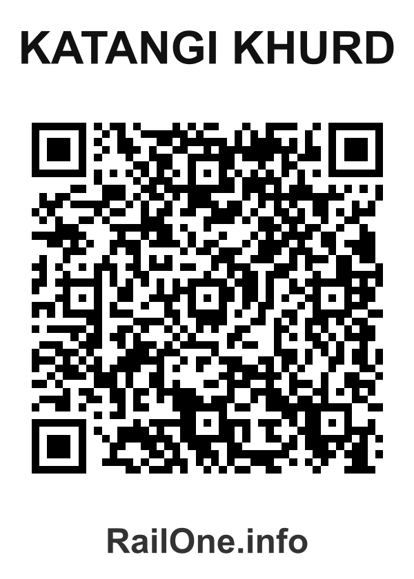 RailOne QR Code for Katangi Khurd station