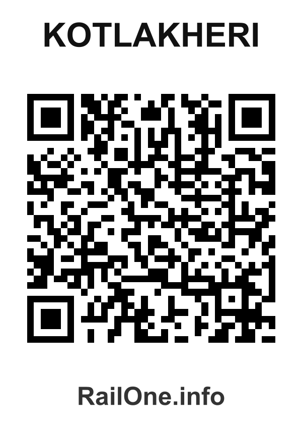 RailOne QR Code for Kotlakheri station