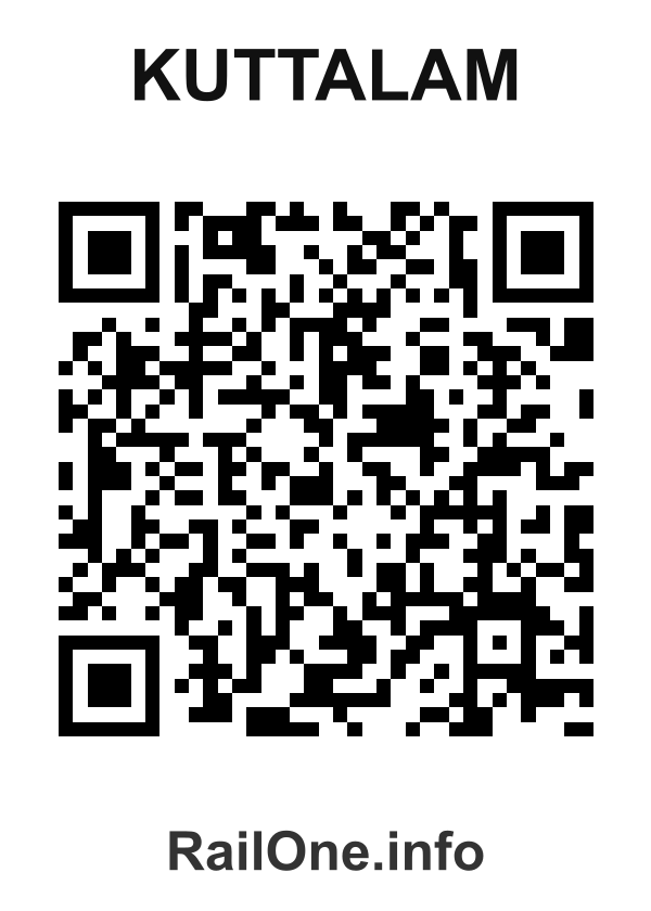 RailOne QR Code for Kuttalam station