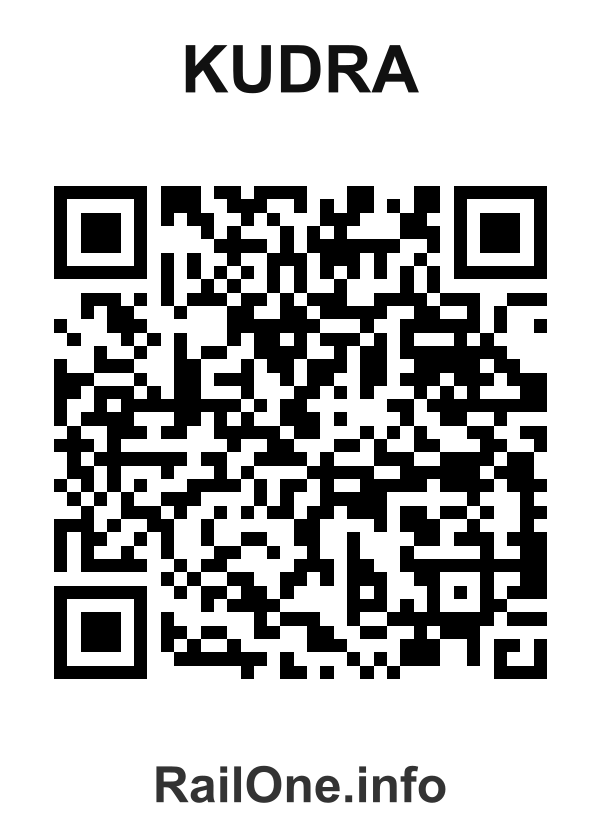 RailOne QR Code for Kudra station