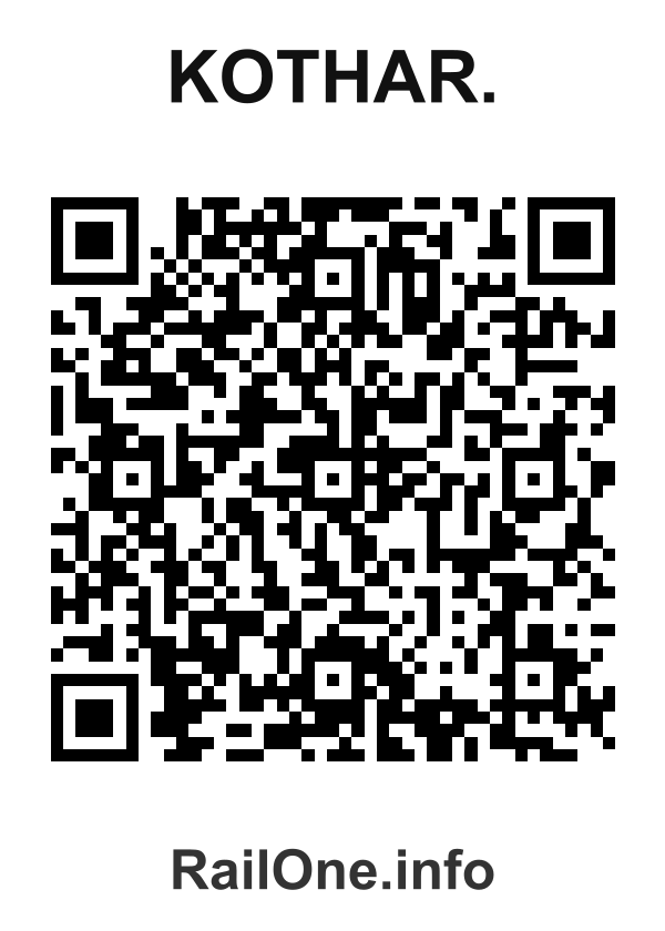 RailOne QR Code for Kothar. station