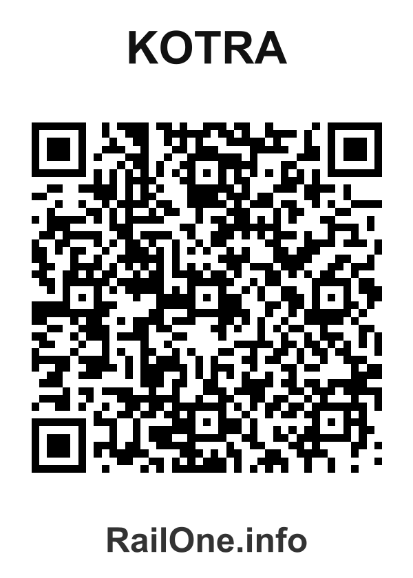 RailOne QR Code for Kotra station