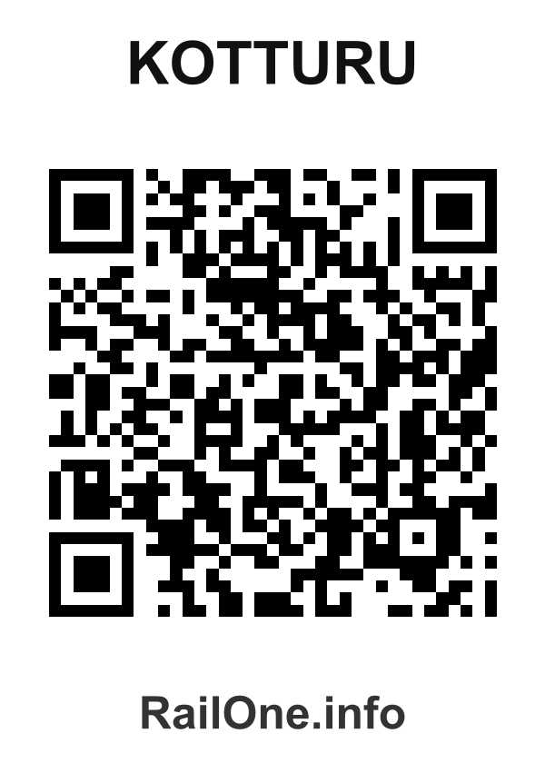 RailOne QR Code for Kotturu station