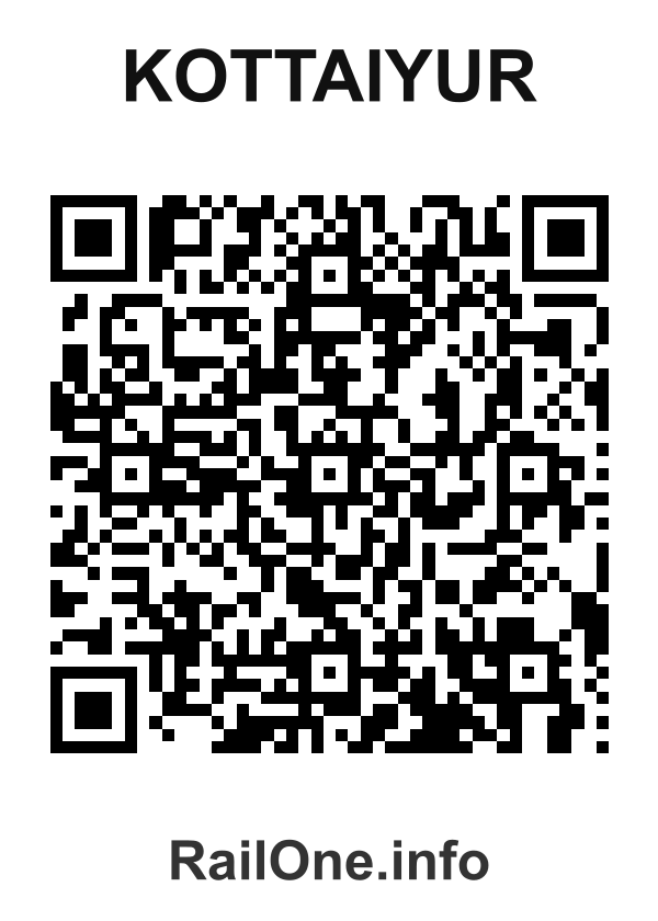 RailOne QR Code for Kottaiyur station