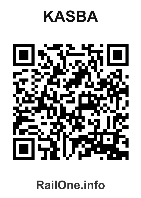 RailOne QR Code for Kasba station