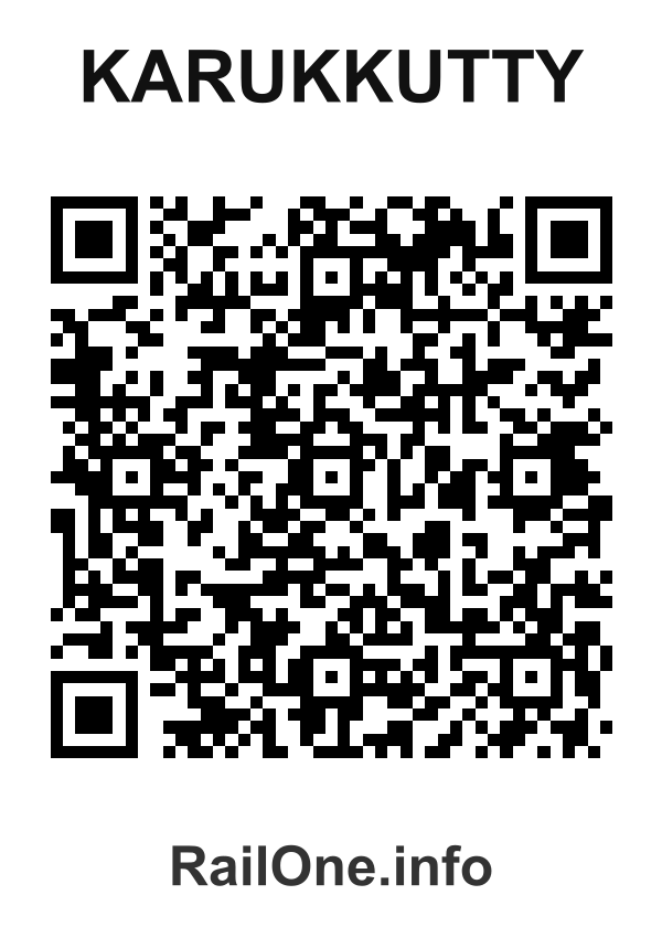 RailOne QR Code for Karukkutty station